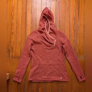 Stio Sweetwater Pullover Fleece Hoodie Hiking Top Shirt W/ Hood Thumb Holes M